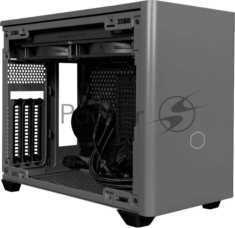 Корпус Cooler Master MasterBox NR200P MAX, USB3.0x2, CPU Cooler included: MasterLiquid ML280 Mirror, Black, w/850W SFX PSU, mITX