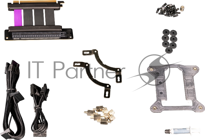 Корпус Cooler Master MasterBox NR200P MAX, USB3.0x2, CPU Cooler included: MasterLiquid ML280 Mirror, Black, w/850W SFX PSU, mITX