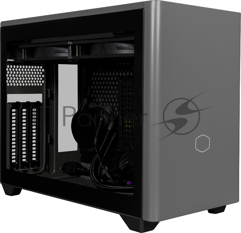 Корпус Cooler Master MasterBox NR200P MAX, USB3.0x2, CPU Cooler included: MasterLiquid ML280 Mirror, Black, w/850W SFX PSU, mITX
