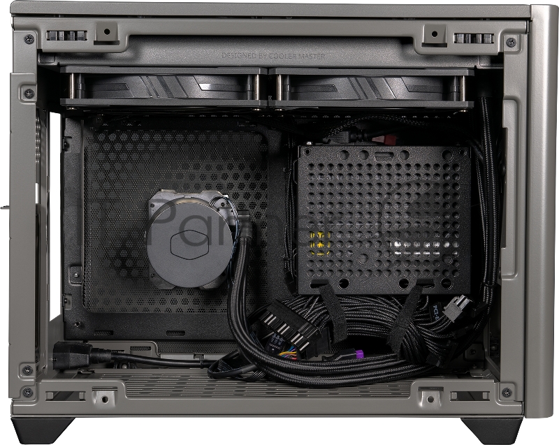 Корпус Cooler Master MasterBox NR200P MAX, USB3.0x2, CPU Cooler included: MasterLiquid ML280 Mirror, Black, w/850W SFX PSU, mITX