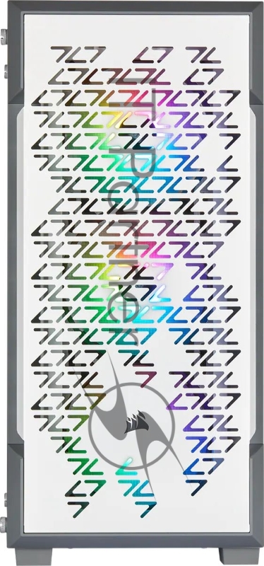 Компьютерный корпус Corsair iCUE 220T RGB CC-9011174-WW Airflow Tempered Glass Mid-Tower Smart Case — White