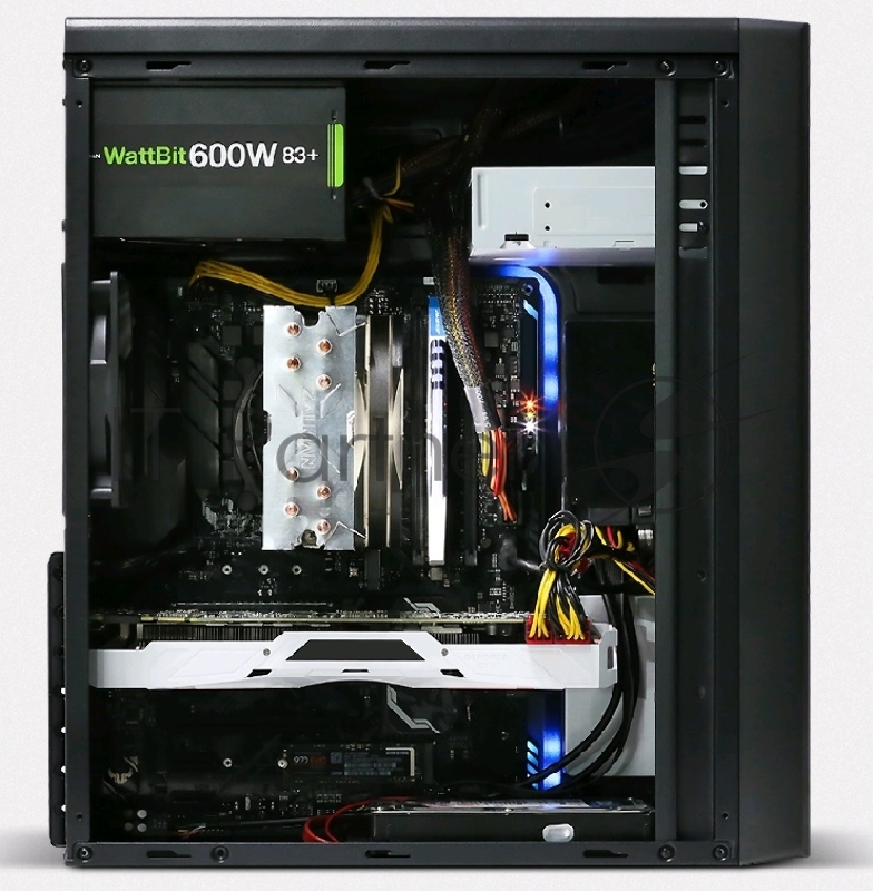 Корпус Zalman ZM-T6 черный без БП mATX 1xUSB2.0 1xUSB3.0 audio bott PSU