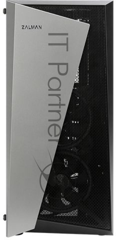 Корпус ZALMAN S4 Plus, ATX, BLACK, WINDOW, 1x5.25, 4x3.5, 1x2.5, 2xUSB2.0, 1xUSB3.0, FRONT 2x120mm, REAR 1x120mm