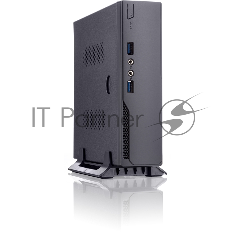 Корпус с внешним блоком питания 120Вт. Сase Foxline mITX 120W ext., DC-converter, 2xUSB3.0, 1x40mmFan, Black, VESA, powercord