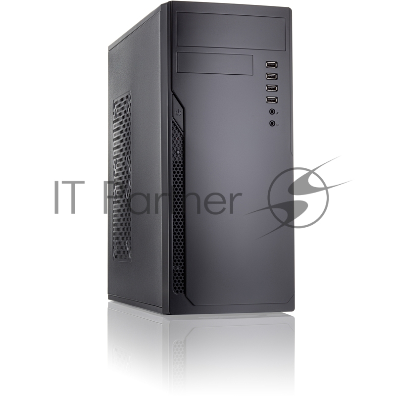 Корпус c блоком питания 500 Ватт Case Foxline FL-301, ATX, 1x5.25EXT, 1x3.5EXT, 4x3.5INT, 4xUSB2.0, HDA, w/o FAN, w/500W ATX PSU, w/1.2m EU pwr cord