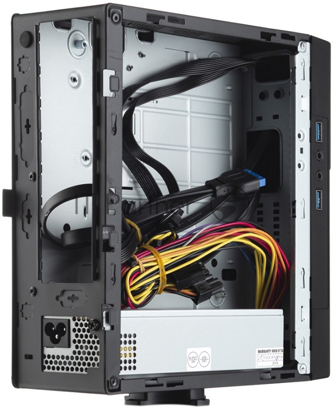 Корпус с блоком питания 220Вт. Case Foxline FL-BQ5, mITX, 1x5.25EXT(slim), 1x2.5INT, 2xUSB3.0, HDA, 1x40fan, w/220W TFX PSU, Tool-Free, w/1.2m EU pwr cord