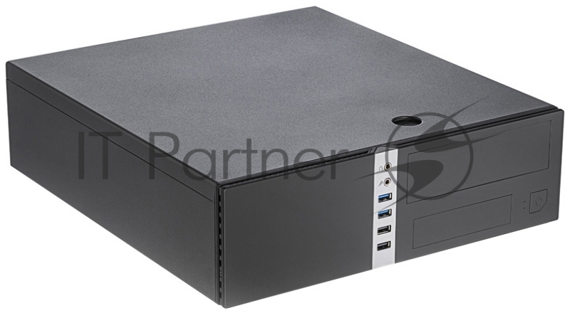 Корпус с блоком питания 300Вт. Сase Foxline mATX Desktop 300W, 2xUSB3.0, 2xUSB2.0, toolless, Black, 8cm. fan, powercord