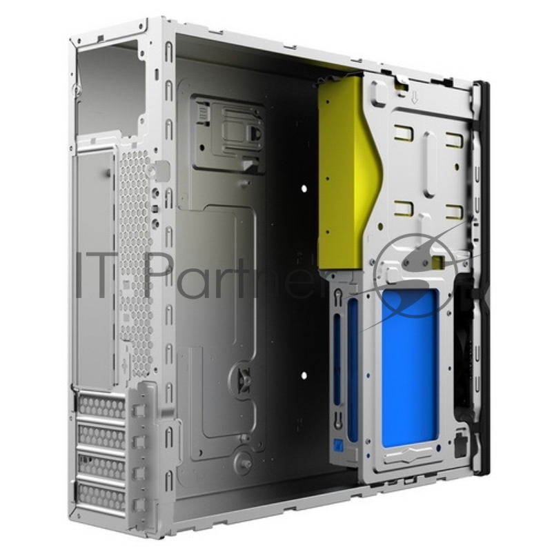 Корпус с блоком питания 300Вт. Сase Foxline mATX Desktop 300W, 2xUSB3.0, 2xUSB2.0, toolless, Black, 8cm. fan, powercord