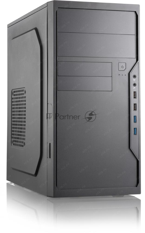 Корпус с блоком питания 450Вт. Case Foxline FL-733, mATX, 2x5.25EXT, 2x3.5EXT, 5x3.5INT, 2xUSB3.0, 2xUSB2.0, HDA, w/o FAN, w/450W ATX PSU, w/1.2m EU pwr cord
