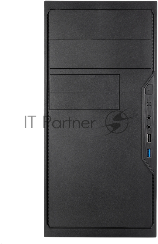 Корпус с блоком питания 450Вт. Case Foxline FL-733, mATX, 2x5.25EXT, 2x3.5EXT, 5x3.5INT, 2xUSB3.0, 2xUSB2.0, HDA, w/o FAN, w/450W ATX PSU, w/1.2m EU pwr cord