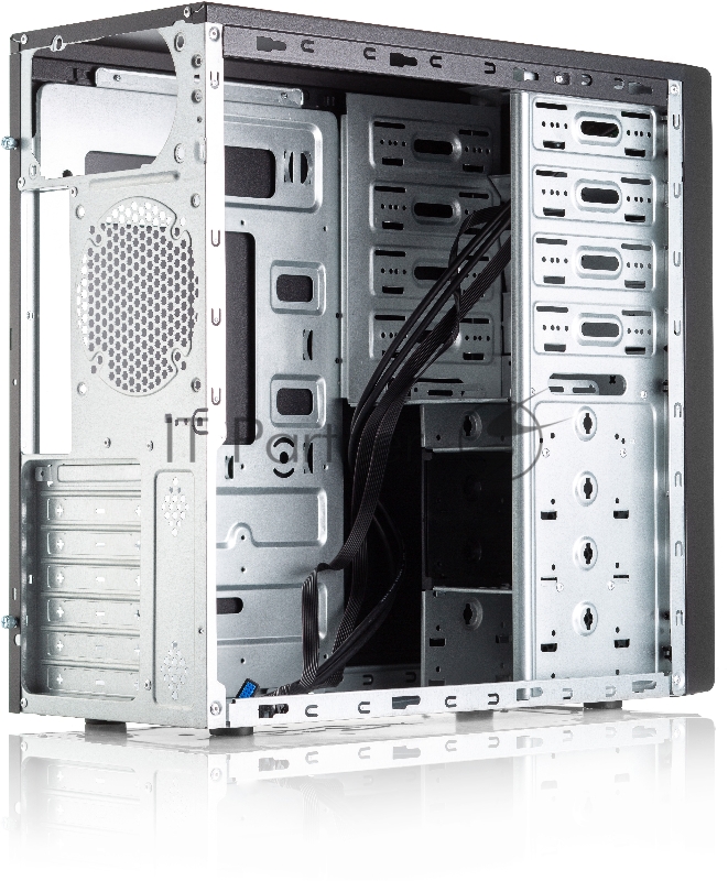 Корпус без блока питания Case Foxline FL-886 ATX case, black, w/o PSU, w/2xUSB3.0, w/o pwrcord, w/o FAN