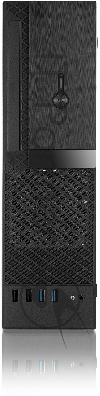 Корпус с блоком питания 300Вт. Foxline FL-1001 mATX case, black, w/PSU TFX 300W, w/2xUSB2.0+2xUSB3.0, w/1xcombo audio, w/pwr cord, w/ 8cm FAN