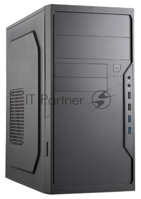 Корпус Foxline FL-733R-FZ450R-U32-NRP mATX case, black, w/PSU 450W 12cm, w/2xUSB2.0, w/2xUSB3.0, w/P-lock, w/E-lock support, w/rear LED lighting button, w/pwr cord, w/o FAN