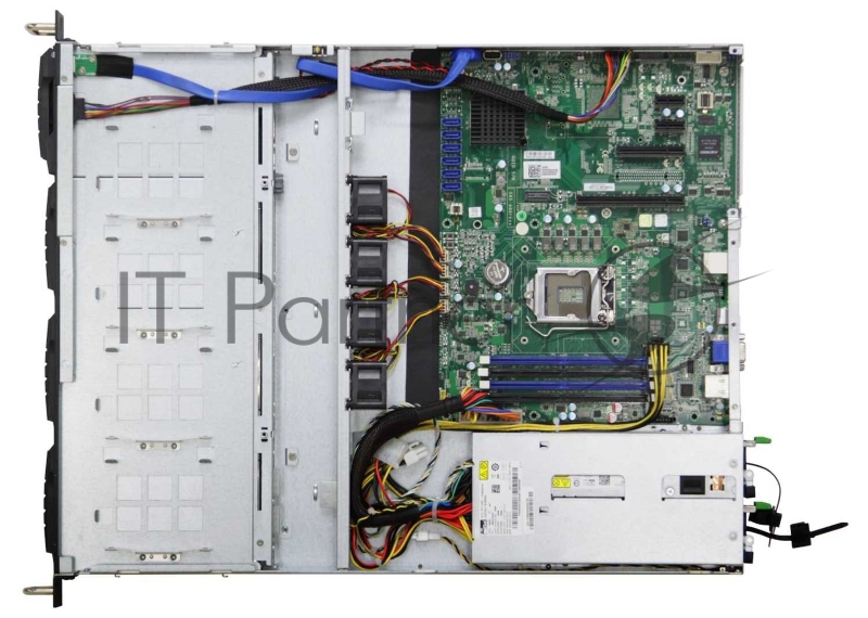 Корпус компьютерный AIC RSC-1DTS, 1U, 12G 4xSATA/SAS HS 3,5 + 4x2,5 9mm internal bay, up to 12(W) x 9.6(D) ATX, 1x12G 4port passive BP with 1xSFF-8643, 4x 40x28 fans, 400W single 80+ Platinum, 28 slide rail, w/o CPU heatsinks, w/o bezel, w/o riser