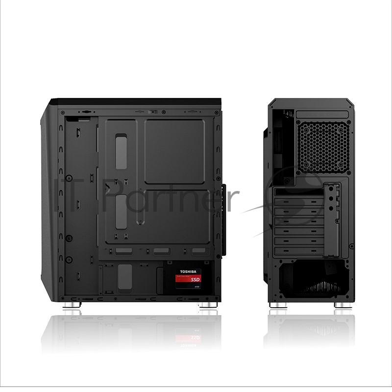 Корпус 1STPLAYER RAINBOW R3 / ATX, tempered glass side panel / 1x 120mm LED fan inc. / R3-1R1