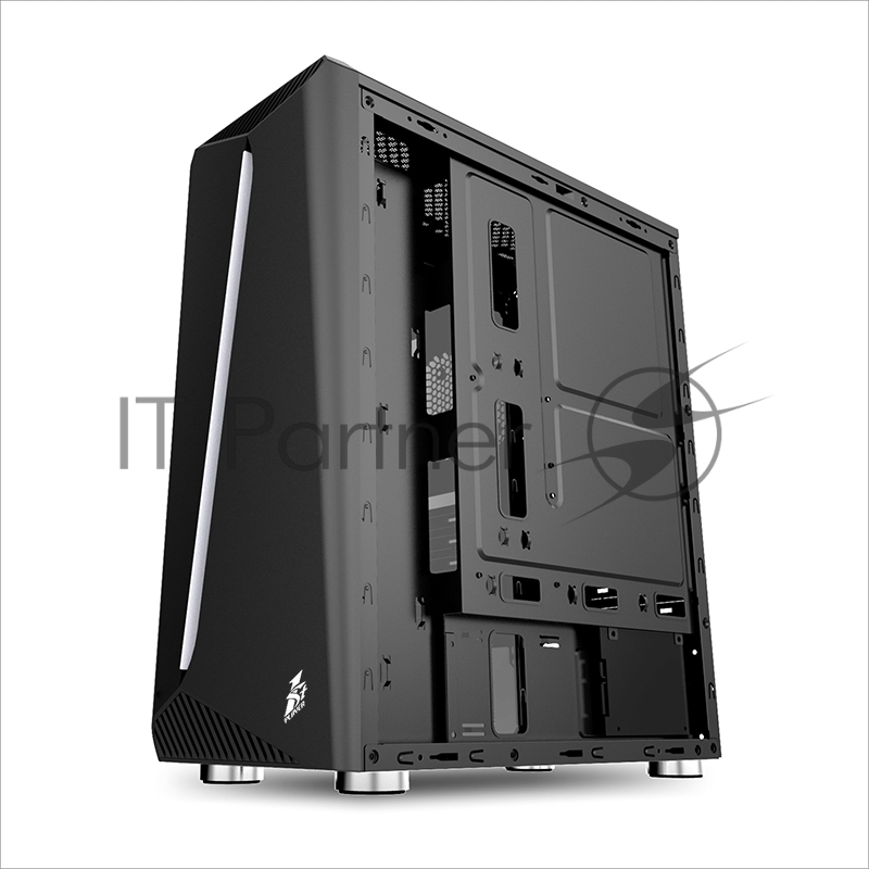 Корпус 1STPLAYER RAINBOW R3 / ATX, tempered glass side panel / 1x 120mm LED fan inc. / R3-1R1
