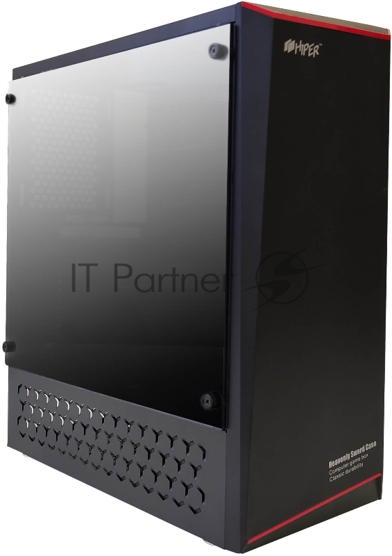 корпус для ПК без БП CASE HIPER HG-C101 THETIS (ATX, SPCC0.5, USB3.0+USB2.0, VGA Max 310mm, Buttom PSU, Black)