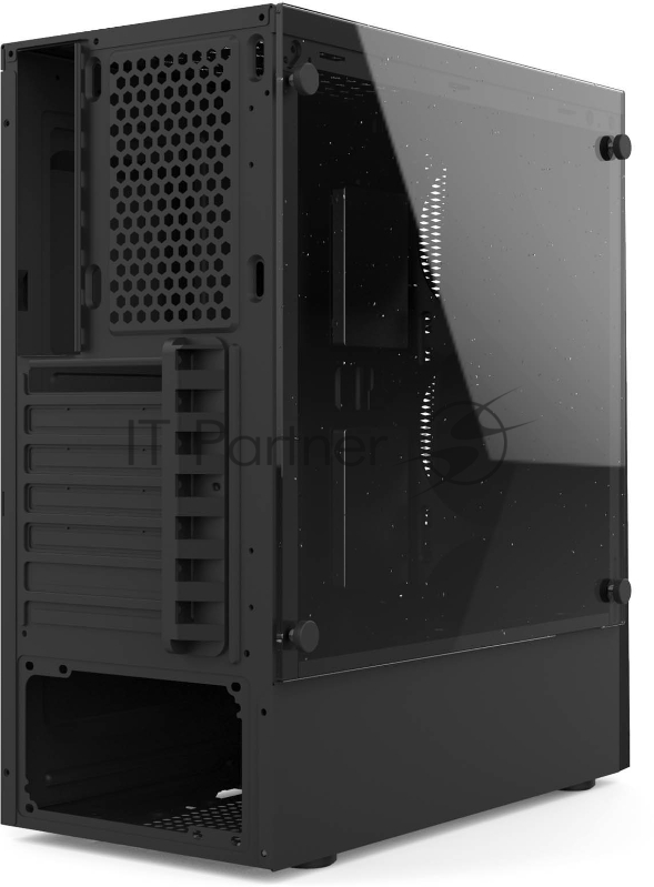 корпус для ПК без БП CASE HIPER HG-C101 THETIS (ATX, SPCC0.5, USB3.0+USB2.0, VGA Max 310mm, Buttom PSU, Black)