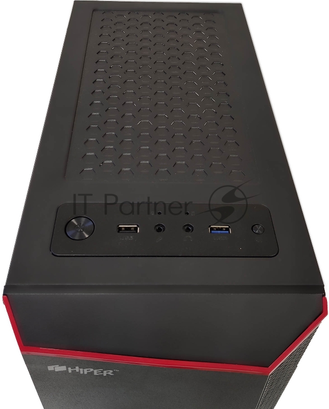 корпус для ПК без БП CASE HIPER HG-C101 THETIS (ATX, SPCC0.5, USB3.0+USB2.0, VGA Max 310mm, Buttom PSU, Black)