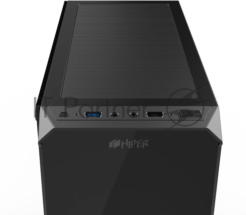 корпус для ПК без БП CASE HIPER HG-C103 EREBOS (ATX, SPCC0.5, USB3.0+USB2.0, VGA Max 290mm, Black)