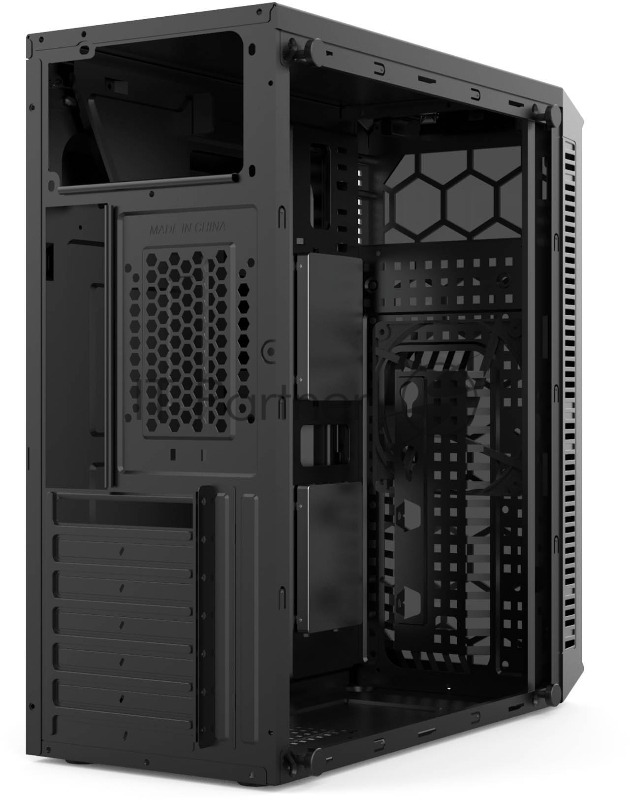 корпус для ПК без БП CASE HIPER HG-C103 EREBOS (ATX, SPCC0.5, USB3.0+USB2.0, VGA Max 290mm, Black)