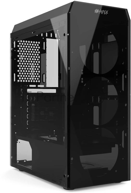 корпус для ПК без БП CASE HIPER HG-C106 COEUS (ATX, SPCC0.5, USB3.0+USB2.0, VGA Max 310mm, Black)