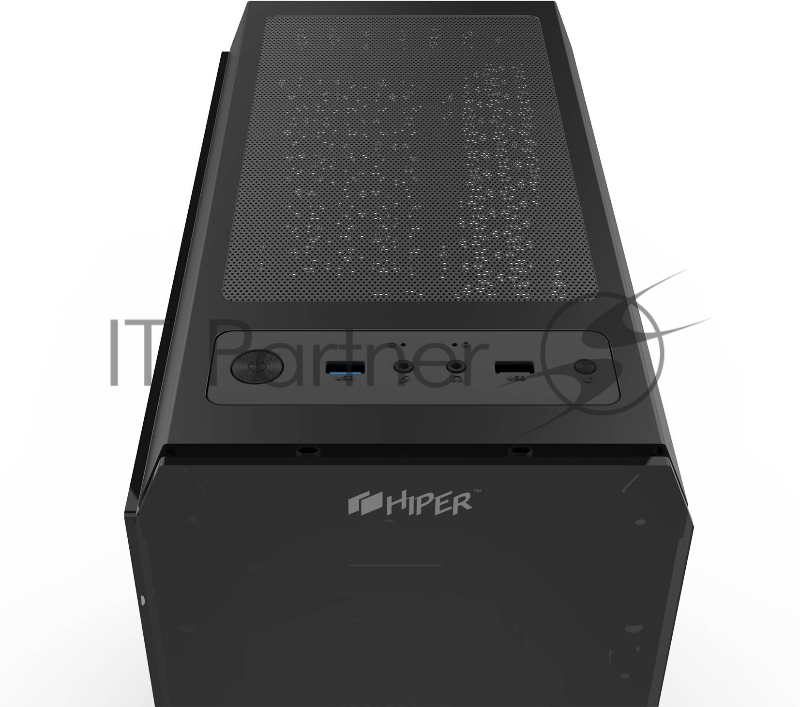 корпус для ПК без БП CASE HIPER HG-C106 COEUS (ATX, SPCC0.5, USB3.0+USB2.0, VGA Max 310mm, Black)