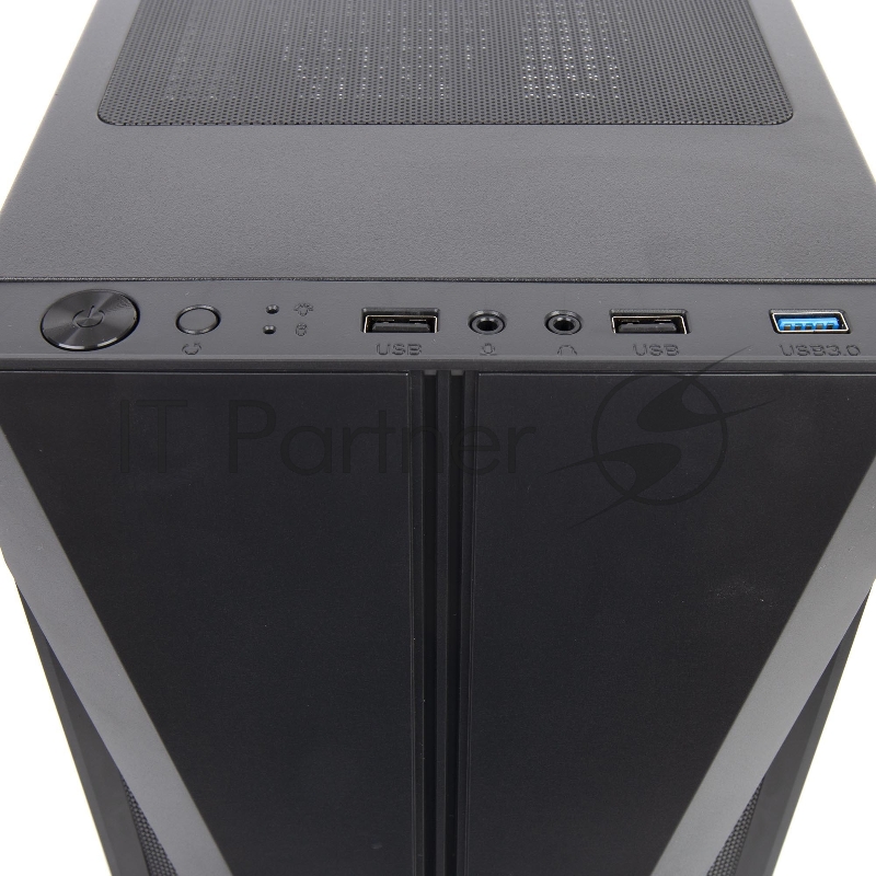 Корпус PC CASE HIPER HG301 DESTROYER (w/o PSU, USB+HD audio, W/O fan) BLACK