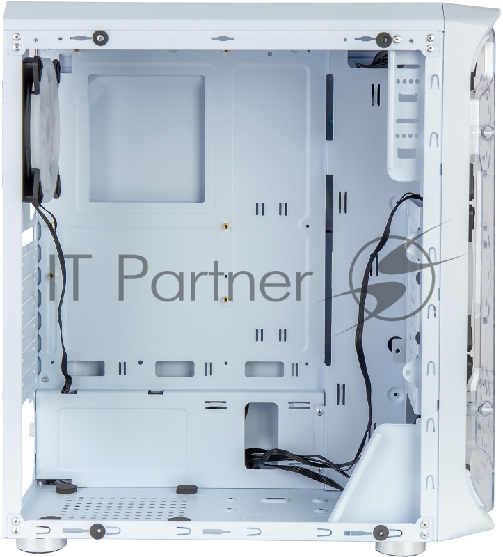 Корпус PC CASE HIPER MG100 WIND (w/o PSU, USB+HD audio, 1*RGB rear fan, 3*RGB front fan) BLACK