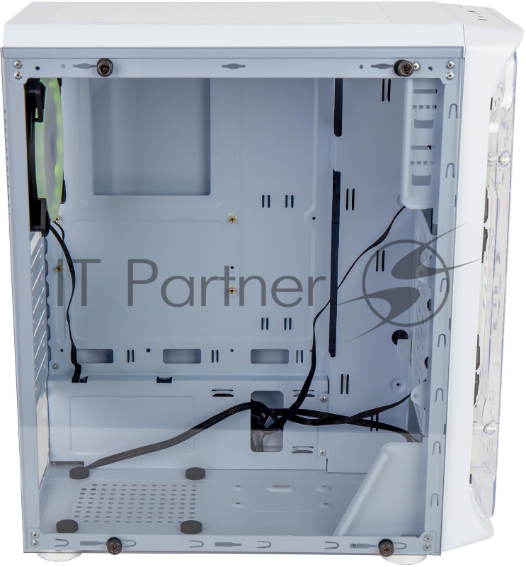 Корпус PC CASE HIPER MG100 WIND (w/o PSU, USB+HD audio, 1*RGB rear fan, 3*RGB front fan) BLACK