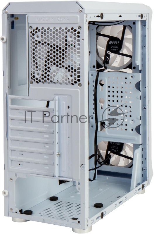 Корпус PC CASE HIPER MG100 WIND (w/o PSU, USB+HD audio, 1*RGB rear fan, 3*RGB front fan) BLACK