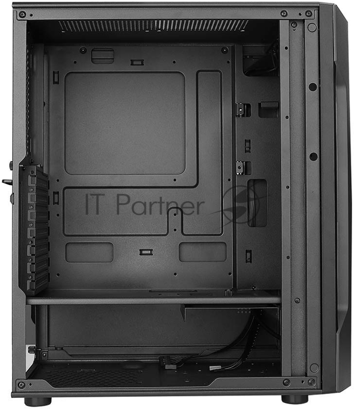 Корпус PC CASE HIPER XG300 POLARIS (w/o PSU, USB+HD audio, 3*RGB front fan) BLACK