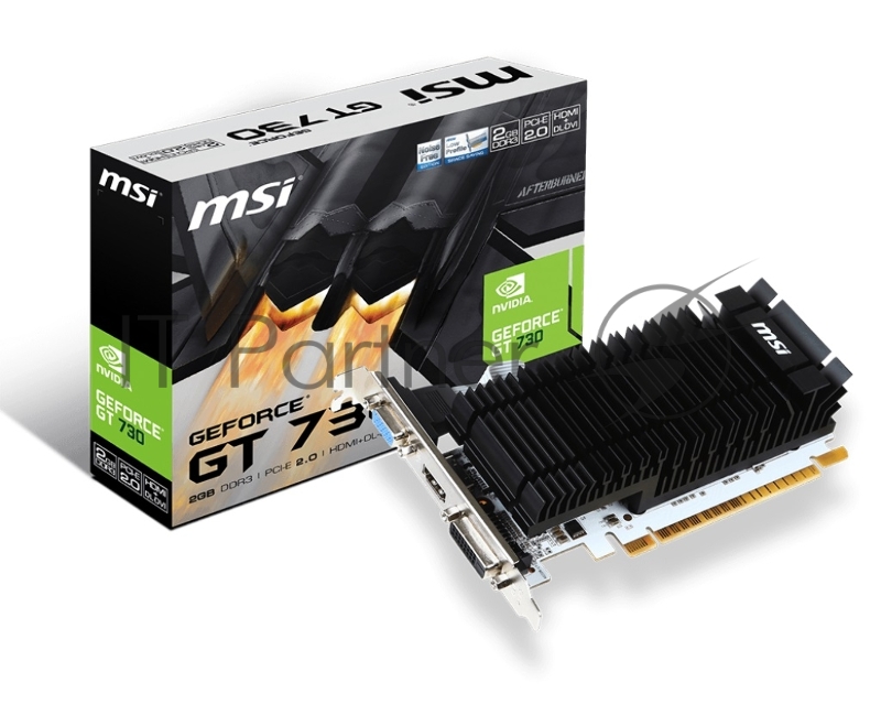 Видеокарта MSI PCI-E N730K-2GD3H/LP nVidia GeForce GT 730 2048Mb 64bit GDDR3 902/1600 DVIx1/HDMIx1/CRTx1/HDCP Ret