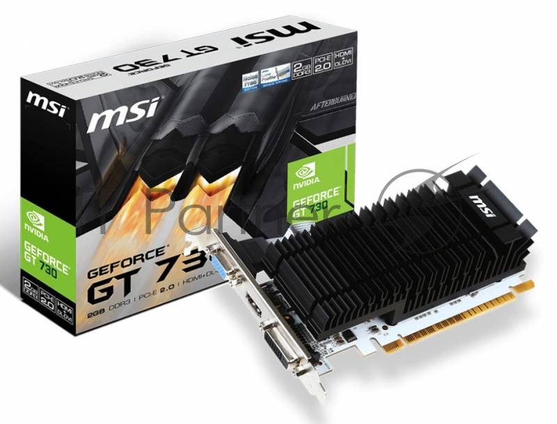 Видеокарта MSI PCI-E N730K-2GD3H/LP nVidia GeForce GT 730 2048Mb 64bit GDDR3 902/1600 DVIx1/HDMIx1/CRTx1/HDCP Ret