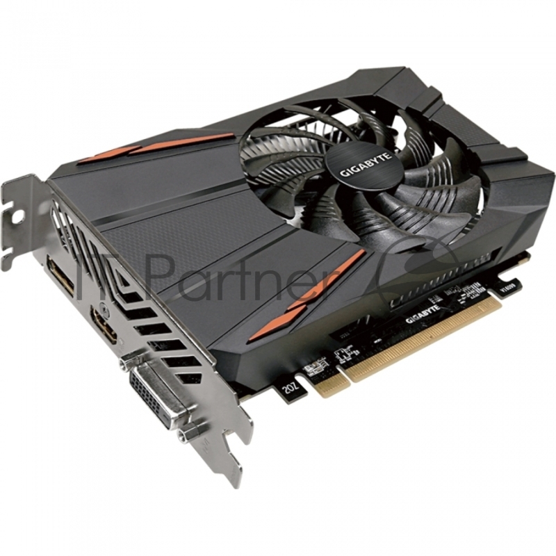 Видеокарта GIGABYTE GV-N105TD5-4GD GeForce GTX 1050TI 4Гб, GDDR5, OC, Ret
