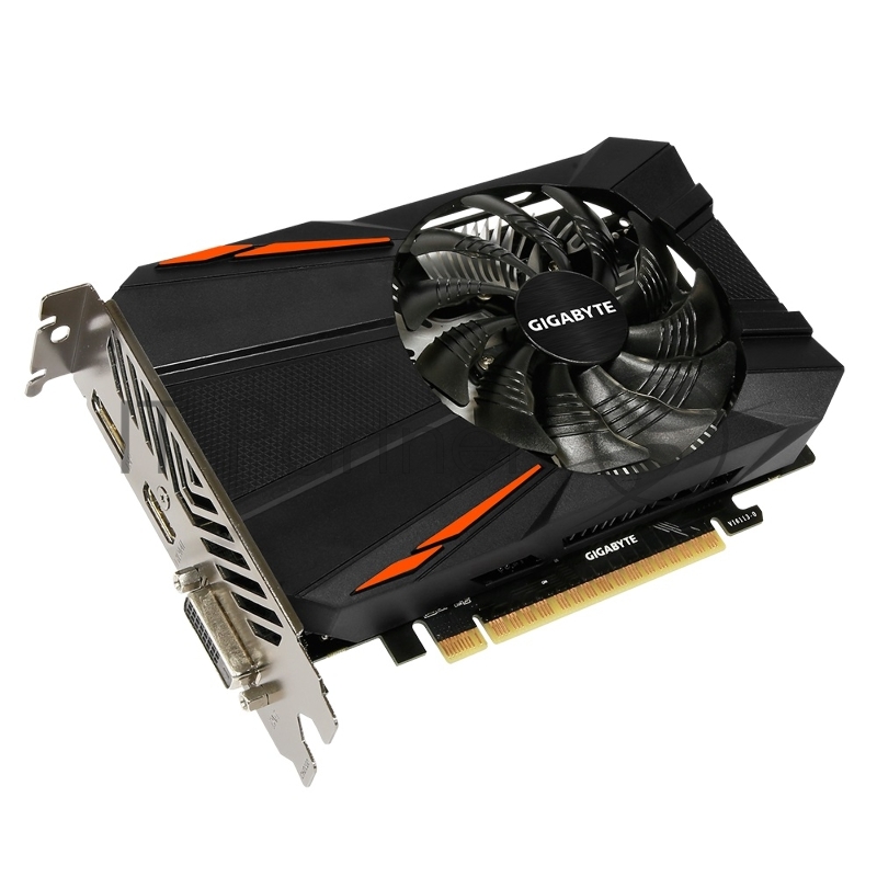 Видеокарта GIGABYTE GV-N105TD5-4GD GeForce GTX 1050TI 4Гб, GDDR5, OC, Ret