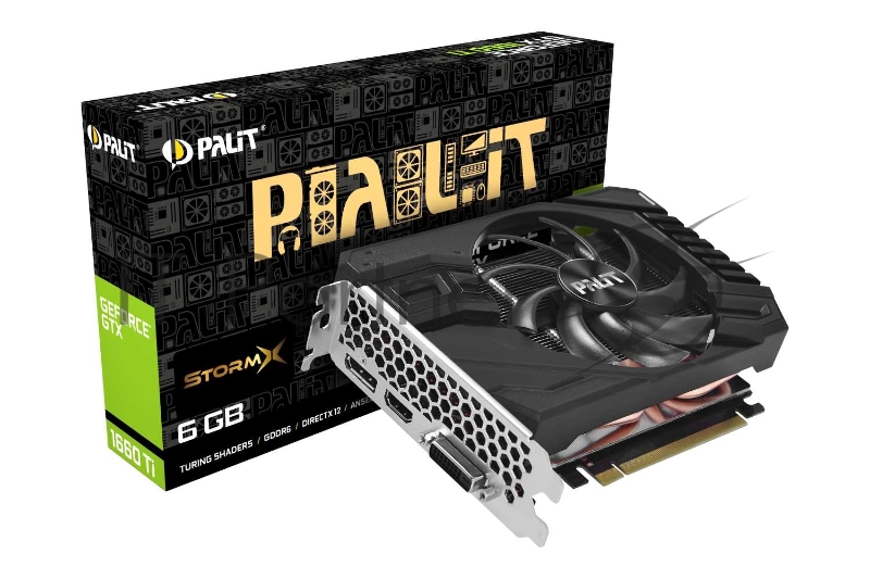 Видеокарта PALIT PA-GTX1660TI STORMX 6G PCIE16 GTX1660TI 6GB GDDR6