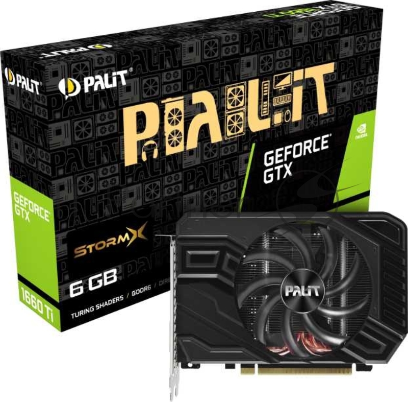 Видеокарта PALIT PA-GTX1660TI STORMX 6G PCIE16 GTX1660TI 6GB GDDR6