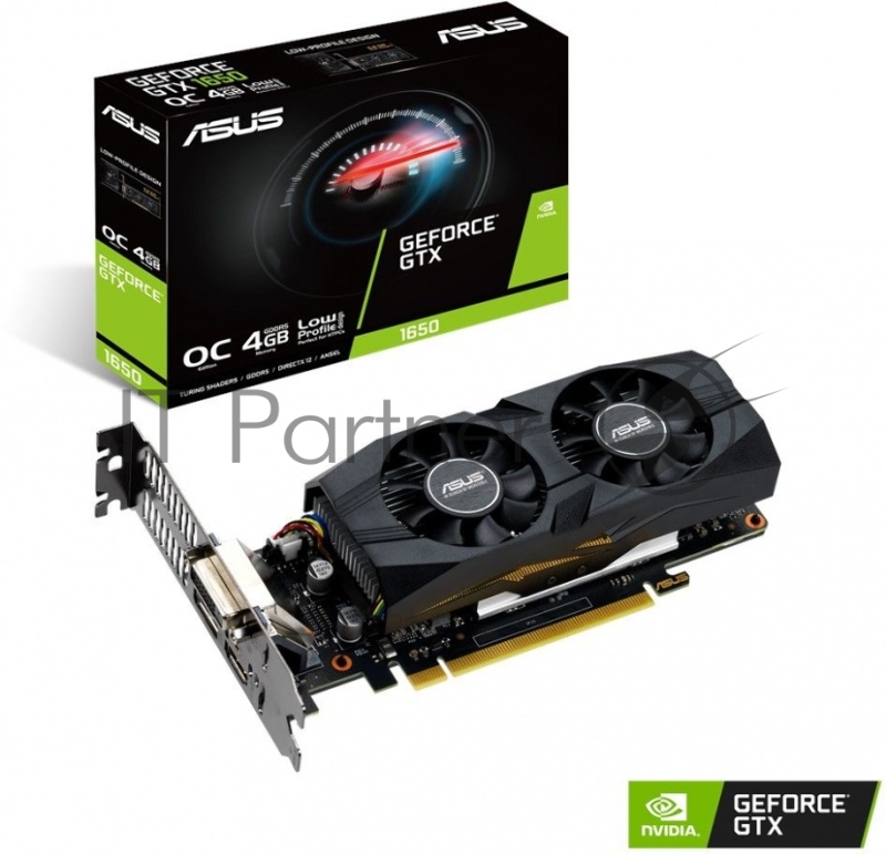 Видеокарта ASUS GTX1650-O4G-LP-BRK /GTX1650,DVI,HDMI,DP,4G,D5
