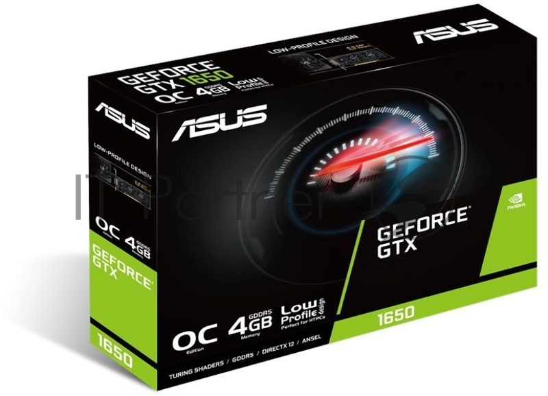 Видеокарта ASUS GTX1650-O4G-LP-BRK /GTX1650,DVI,HDMI,DP,4G,D5