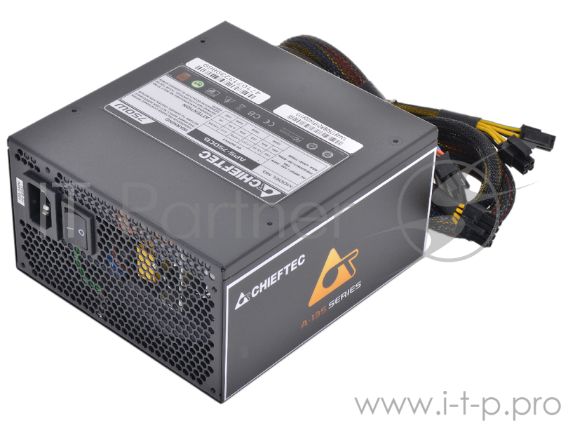 Блок питания Chieftec APS-750CB, RTL 750Вт, FAN 140мм, Active PFC, 24+4+6pin SATA