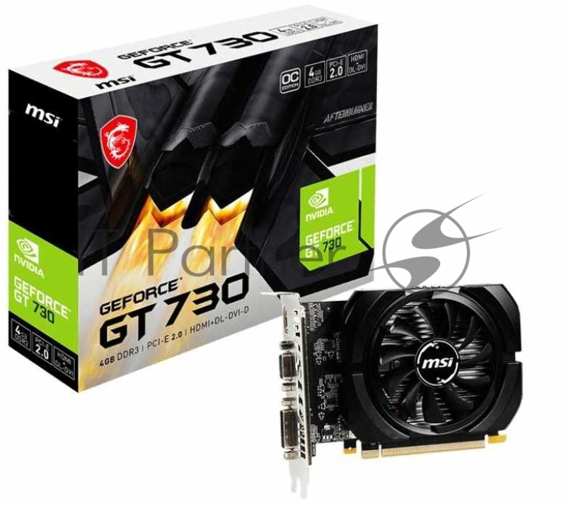 Видеокарта MSI PCI-E N730K-4GD3/OCV1 NVIDIA GeForce GT 730 4096Mb 64 GDDR3 1006/1800 DVIx1/HDMIx1/CRTx1/HDCP Ret