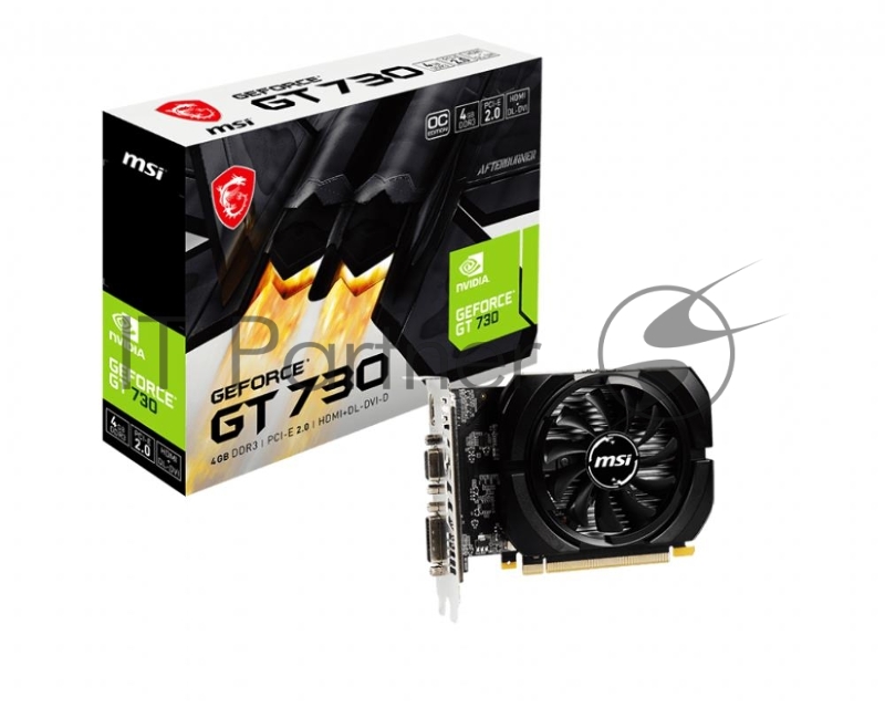 Видеокарта MSI PCI-E N730K-4GD3/OCV1 NVIDIA GeForce GT 730 4096Mb 64 GDDR3 1006/1800 DVIx1/HDMIx1/CRTx1/HDCP Ret