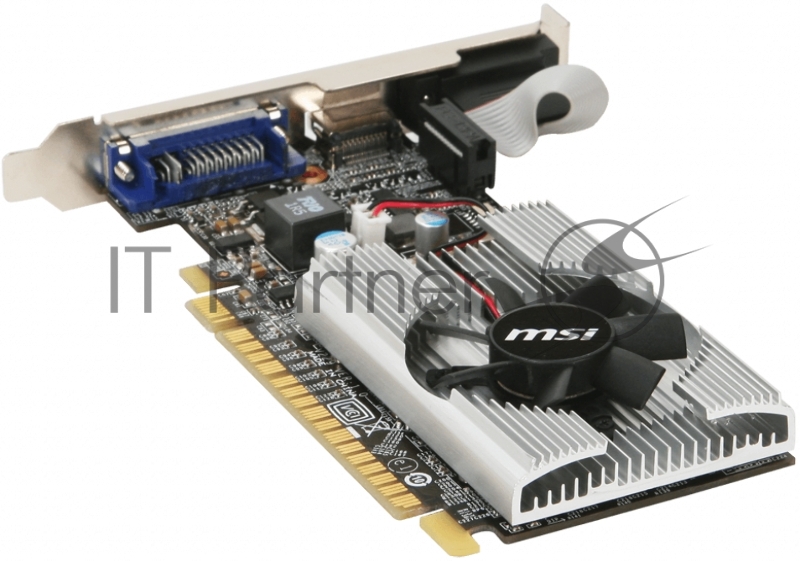 Видеокарта MSI PCI-E N210-1GD3/LP NVIDIA GeForce 210 1024Mb 64 DDR3 460/800 DVIx1/CRTx1 Ret