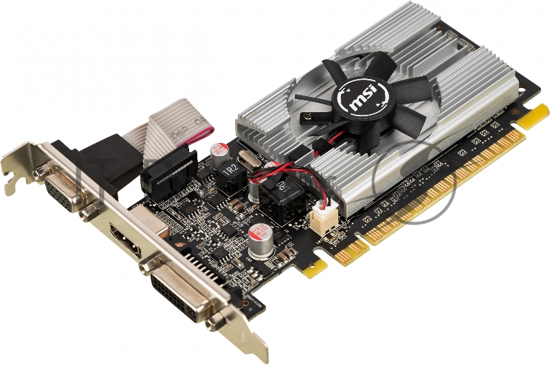 Видеокарта MSI PCI-E N210-1GD3/LP NVIDIA GeForce 210 1024Mb 64 DDR3 460/800 DVIx1/CRTx1 Ret