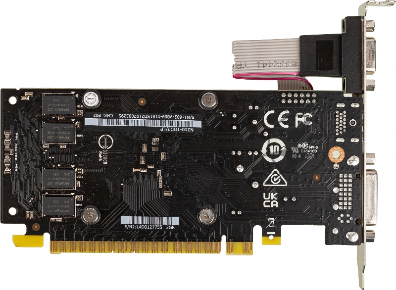 Видеокарта MSI PCI-E N210-1GD3/LP NVIDIA GeForce 210 1024Mb 64 DDR3 460/800 DVIx1/CRTx1 Ret