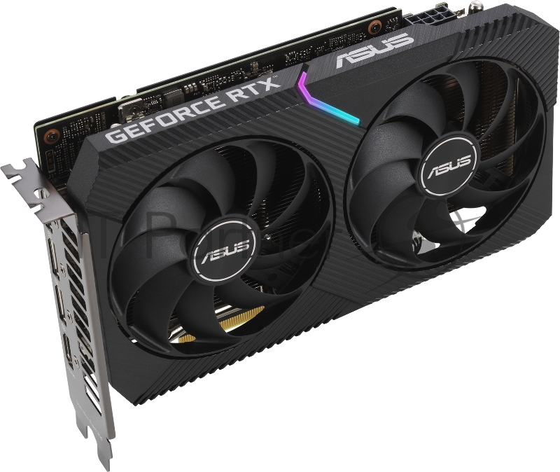 Видеокарта ASUS DUAL-RTX3060TI-8G-MINI-V2 LHR GDDR6 HDMI 3xDP RTL