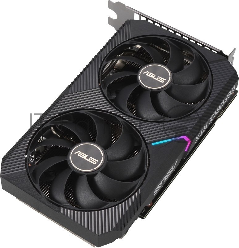 Видеокарта ASUS DUAL-RTX3060TI-8G-MINI-V2 LHR GDDR6 HDMI 3xDP RTL