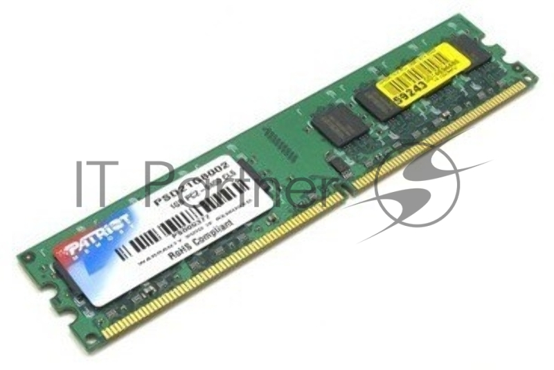 Модуль памяти Patriot Memory DIMM DDR2 2Gb 800MHz Patriot PSD22G80026 RTL PC2-6400 CL6 240-pin 1.8В