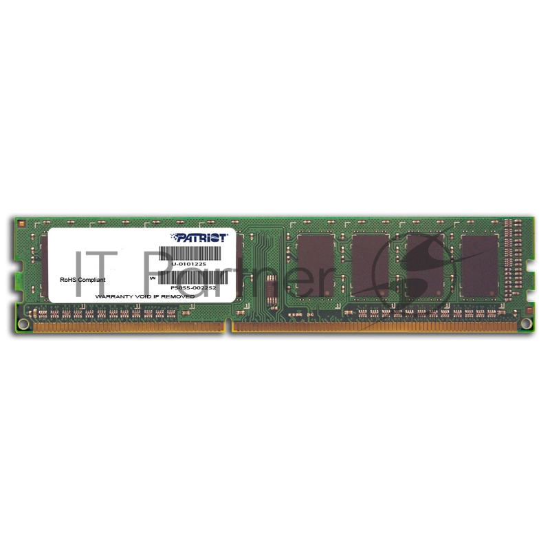 Модуль памяти Patriot DIMM DDR3 8GB (PC3-12800) 1600MHz PSD38G16002